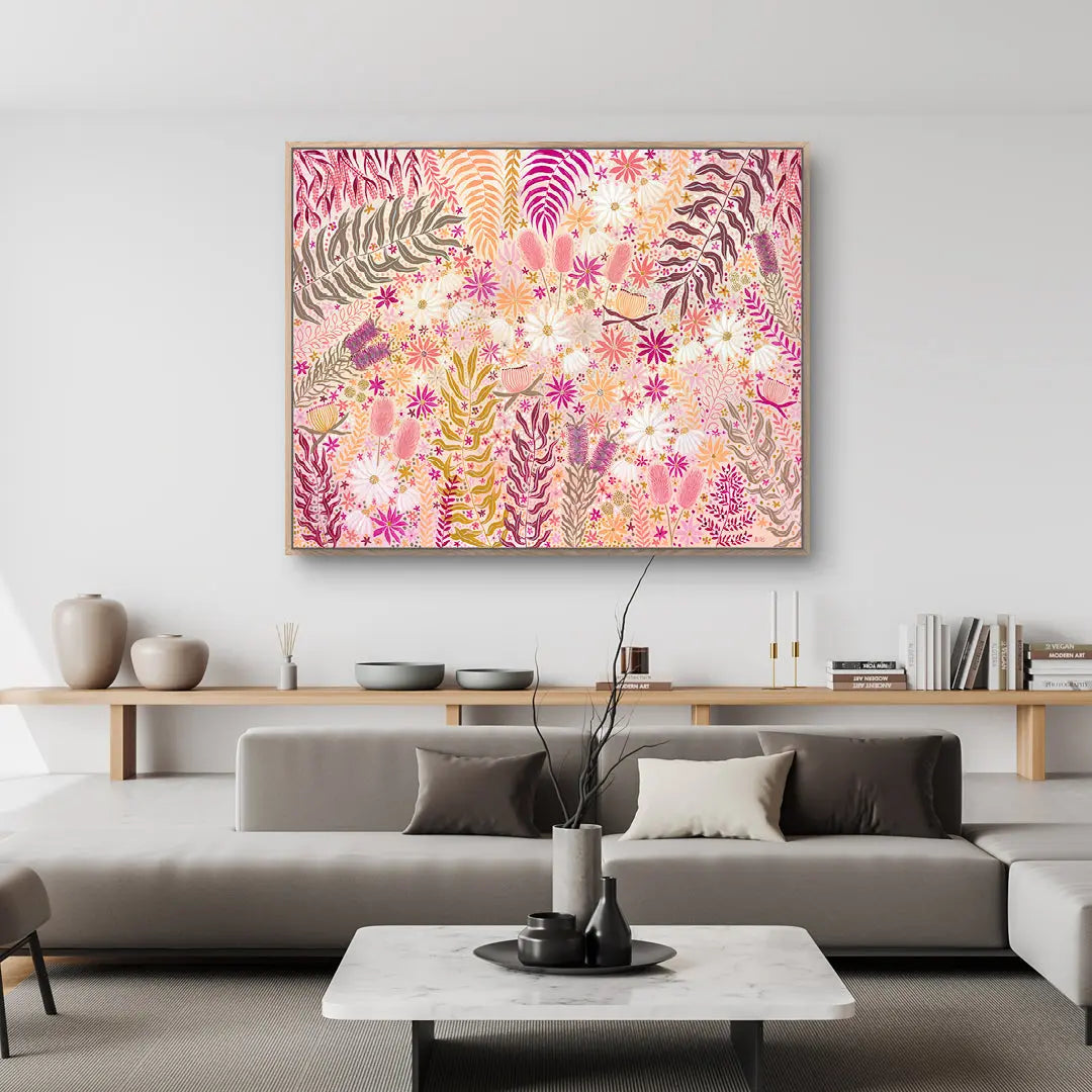 Sunburst Florals Art by Anne-Marie Bloor