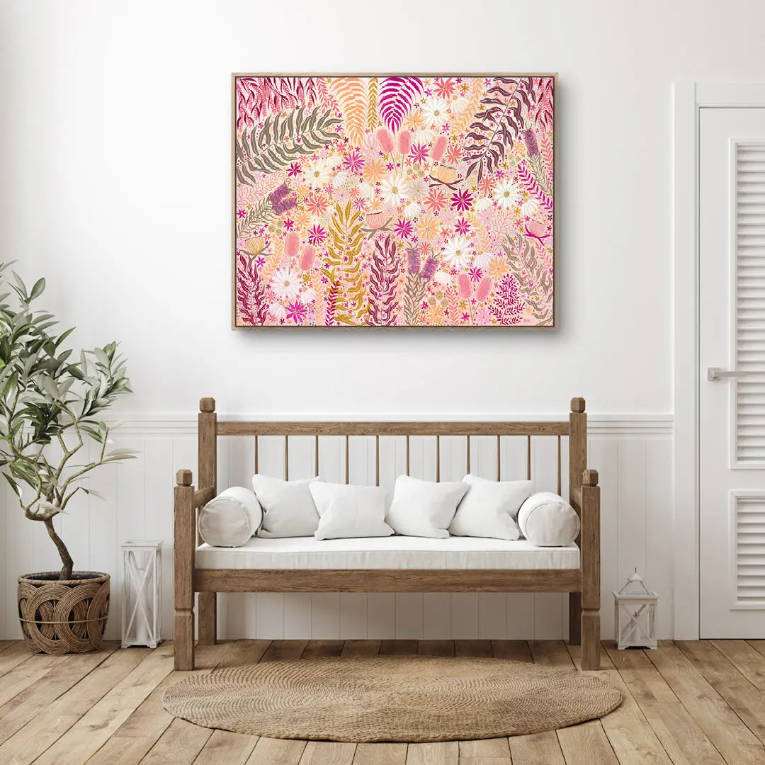 Sunburst Florals Art by Anne-Marie Bloor