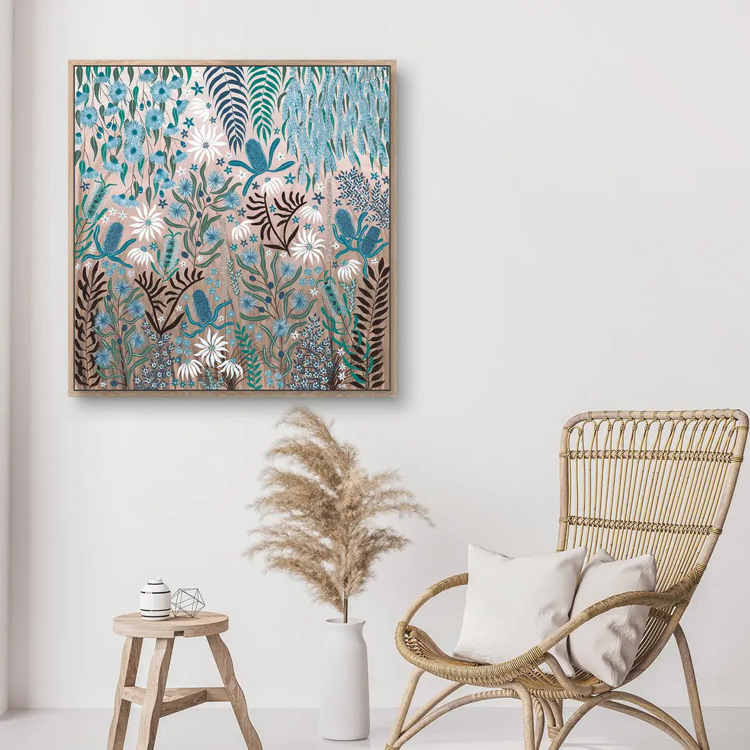 Teal Temptation is a Australian Native Flora painting.