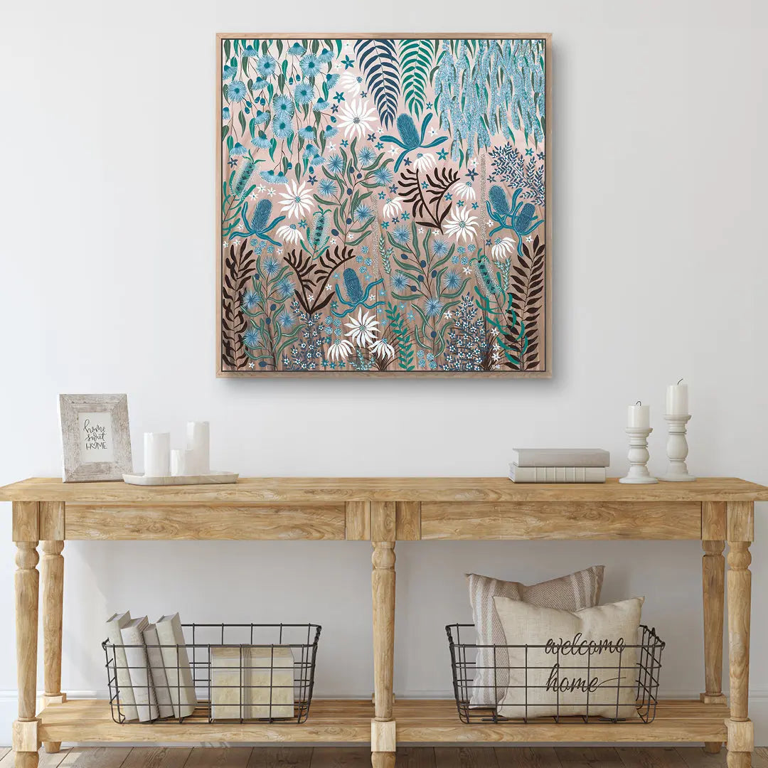 Teal Temptation is a Australian Native Flora painting.