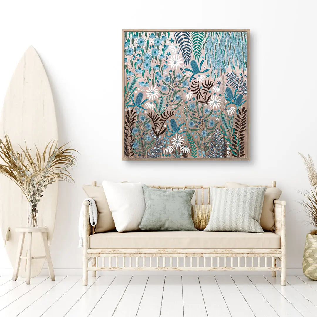 Teal Temptation is a Australian Native Flora painting.
