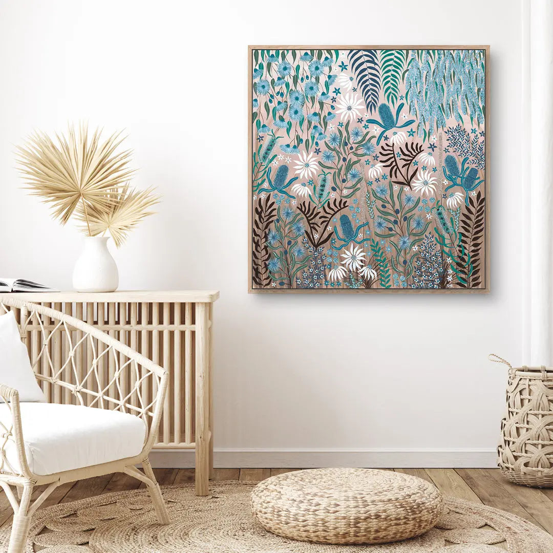 Teal Temptation is a Australian Native Flora painting.