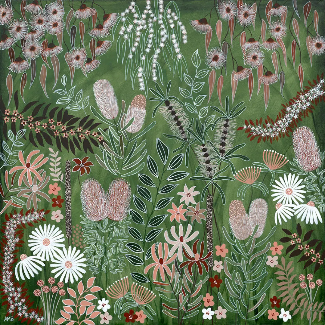 Wildflower Dance Art by Anne-Marie Bloor